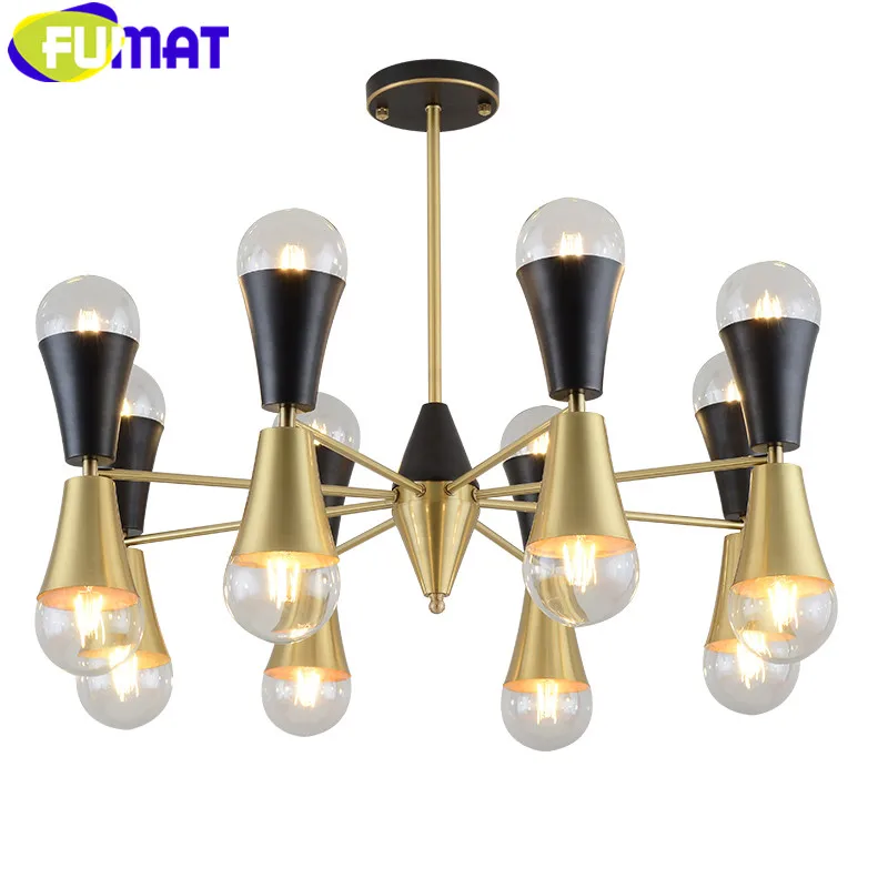 FUMAT 12/16/20Heads Copper Chandelier Indoor Lighting Fixtures for Living Room Vintage Lamp with E27 Bulb Art Deco Light Lampara
FUMAT 12/16/20Heads Copper Chandelier Indoor Lighting Fixtures for Living Room Vintage Lamp with E27 Bulb Art Deco Light Lampara