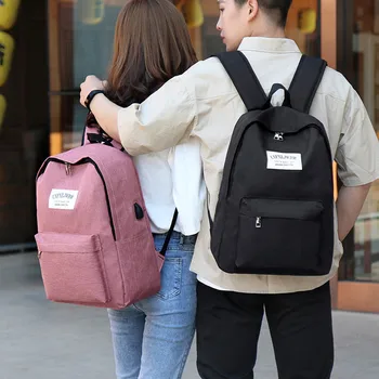 CONEED NEW Canvas Unisex Letter Travel Fashion Neutral Large Capacity Outdoor Student Bag Shoulder Bag With USB Socket APR26 
CONEED NEW Canvas Unisex Letter Travel Fashion Neutral Large Capacity Outdoor Student Bag Shoulder Bag With USB Socket APR26