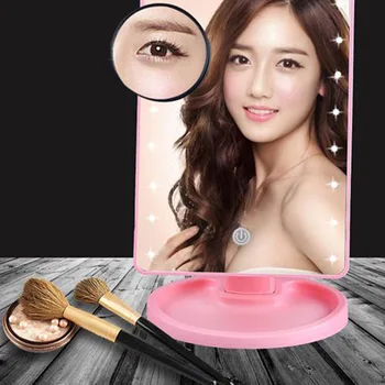 22 LED Lights Touch Screen Makeup Mirror bright Adjustable USB Rechargeable all-round illumination Makeup mirror Dropshipping
22 LED Lights Touch Screen Makeup Mirror bright Adjustable USB Rechargeable all-round illumination Makeup mirror Dropshipping