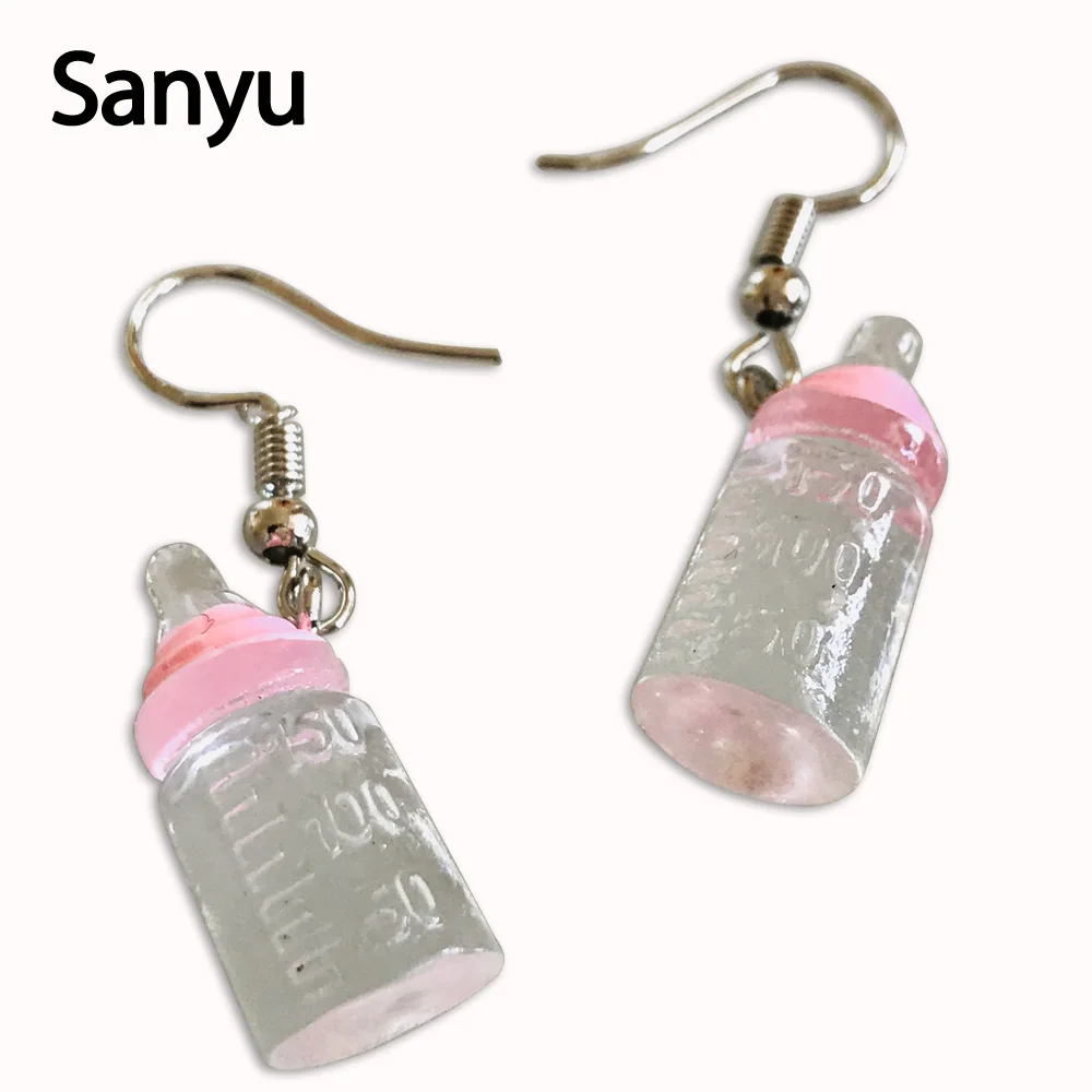 Super Cute Feeding Bottle Drop Earrings Lovely Pink Emulational Creative Handmade Drop Earrings Fashion Funny Jewelry Accessary
Super Cute Feeding Bottle Drop Earrings Lovely Pink Emulational Creative Handmade Drop Earrings Fashion Funny Jewelry Accessary