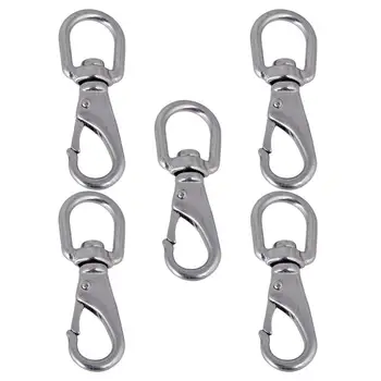 304 Stainless Steel Boat Marine Pet Chains Keychains Swivel Eye Spring Hardware Snap Hook Pack of 5 (0# / M4)
304 Stainless Steel Boat Marine Pet Chains Keychains Swivel Eye Spring Hardware Snap Hook Pack of 5 (0# / M4)