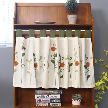 Senisaihon Half-Curtain Red ladybugs Leaves Wool Embroidery Roman Curtains Hem Dustproof Coffee Curtain for Kitchen Cabinet Door
Senisaihon Half-Curtain Red ladybugs Leaves Wool Embroidery Roman Curtains Hem Dustproof Coffee Curtain for Kitchen Cabinet Door