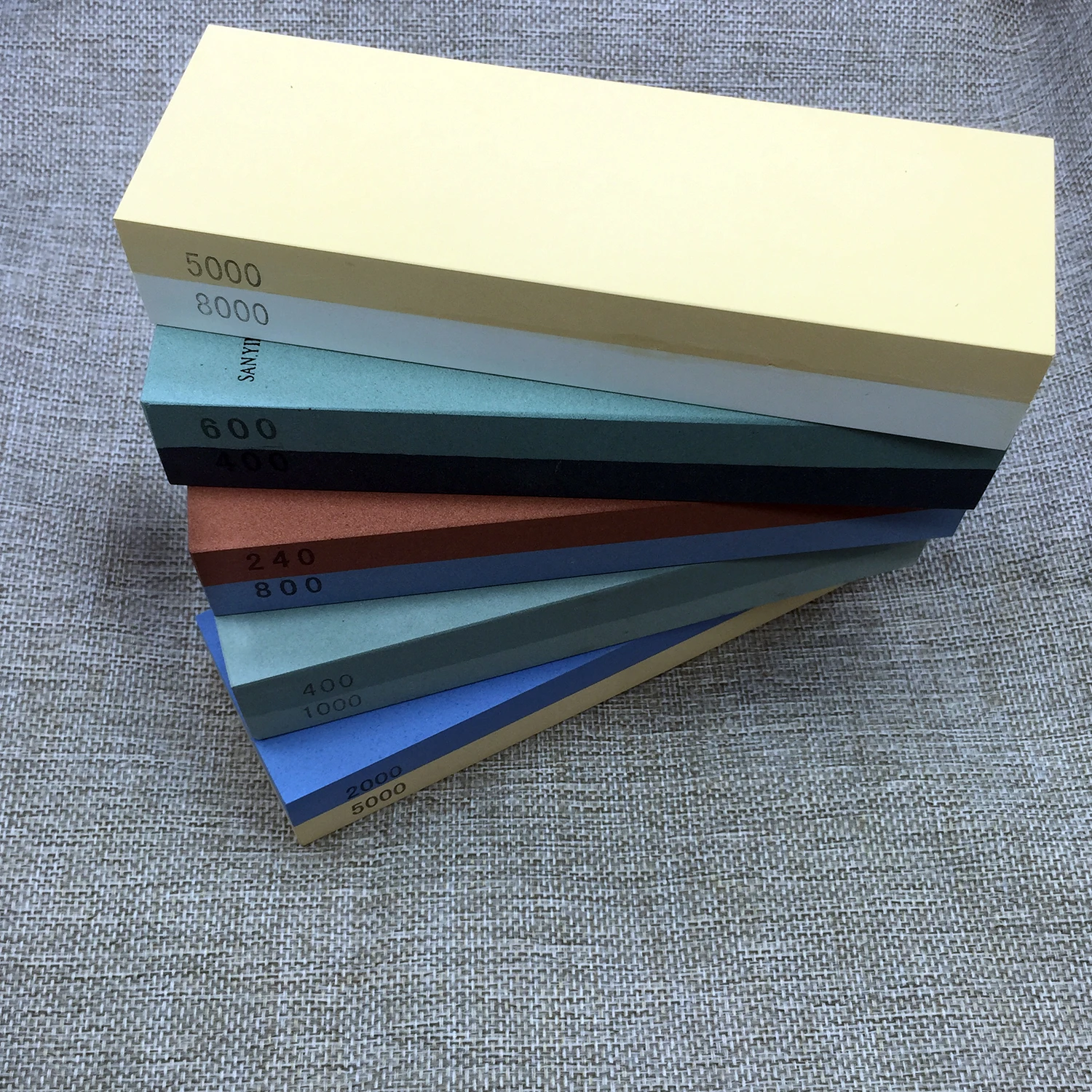 coarse Fine Grinding Knife sharpener water whetstone grinding Hone stone Polishing stone sharpening system 7*2.3*1"
coarse Fine Grinding Knife sharpener water whetstone grinding Hone stone Polishing stone sharpening system 7*2.3*1"