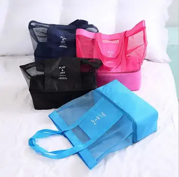 bag for wet clothes Swimming Handbag Cosmetic Summer Beach Double-layer Bag Carrying Beach Ball Toys Clothes separate storage ba
bag for wet clothes Swimming Handbag Cosmetic Summer Beach Double-layer Bag Carrying Beach Ball Toys Clothes separate storage ba