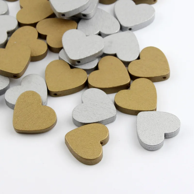 Handmade Beads Gold &Silver Color Heart Shape Wood Beads for Making Wooden Teething DIY Pacifier Clip Bois attache sucette 30pcs
Handmade Beads Gold &Silver Color Heart Shape Wood Beads for Making Wooden Teething DIY Pacifier Clip Bois attache sucette 30pcs