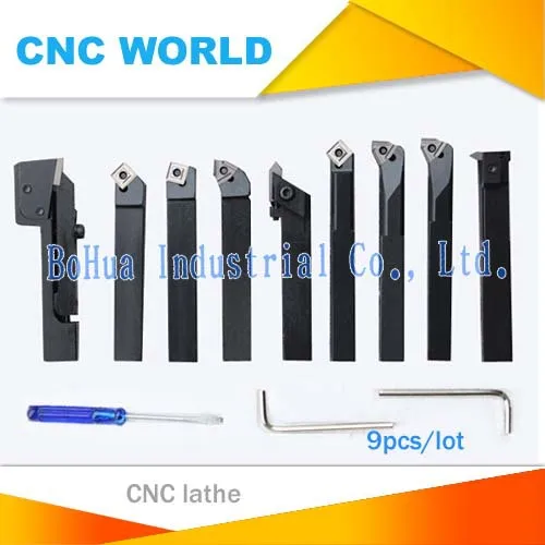 Free shipping 12mm 9pcs/set indexable carbide turnnig tools , lathe cutting tools set with inserts, lathe cutting tools set
Free shipping 12mm 9pcs/set indexable carbide turnnig tools , lathe cutting tools set with inserts, lathe cutting tools set