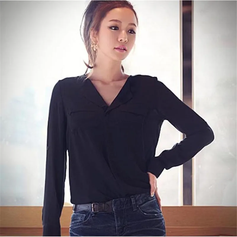 chemise longue femme 2017 Blusas Femininas Women's Casual Tops Plus Size Women Blouse Body OL Lady Long-sleeved Chiffon Shirts
chemise longue femme 2017 Blusas Femininas Women's Casual Tops Plus Size Women Blouse Body OL Lady Long-sleeved Chiffon Shirts