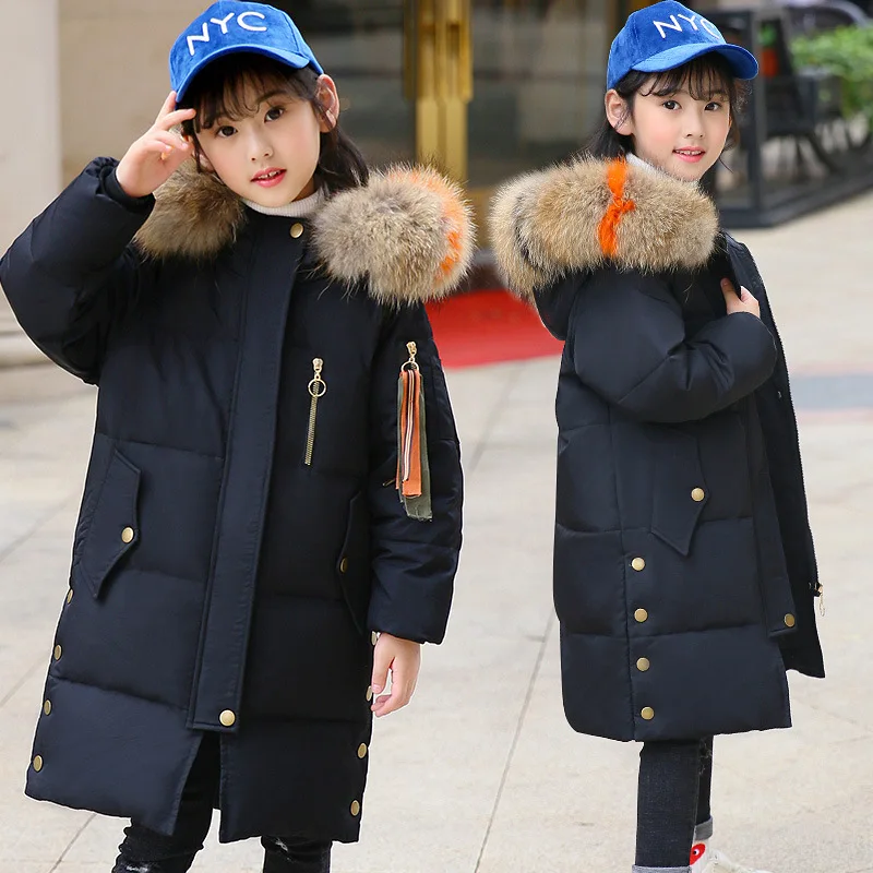 down jacket in the girls' long 2018 new children's clothing is natural thickening coat boy girl child heavy hair
down jacket in the girls' long 2018 new children's clothing is natural thickening coat boy girl child heavy hair