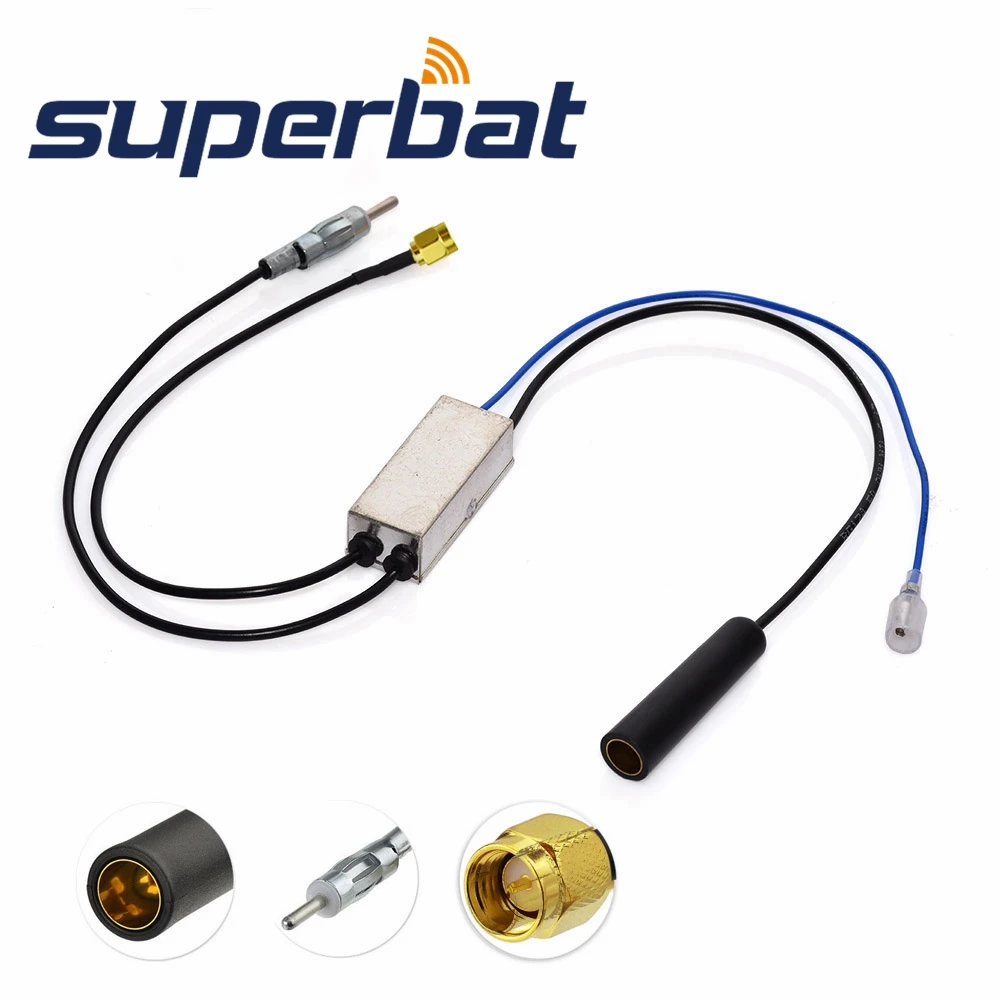 Автомобильный радиоприемник Superbat с FM/AM на FM/AM/DAB, антенный преобразователь/сплиттер с SMA разъемом для Clarion DAB 302E
Автомобильный радиоприемник Superbat с FM/AM на FM/AM/DAB, антенный преобразователь/сплиттер с SMA разъемом для Clarion DAB 302E