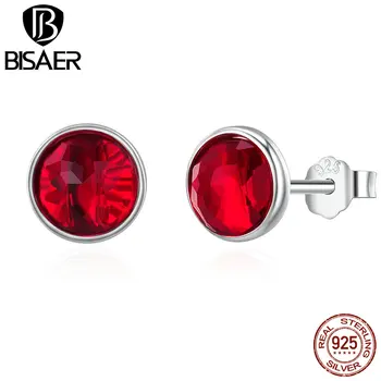 12 Month 100% 925 Sterling Silver July Birthstone Simple Round Glass Stone Red Stud Earrings For Women Girl Earrings Jewelry
12 Month 100% 925 Sterling Silver July Birthstone Simple Round Glass Stone Red Stud Earrings For Women Girl Earrings Jewelry
