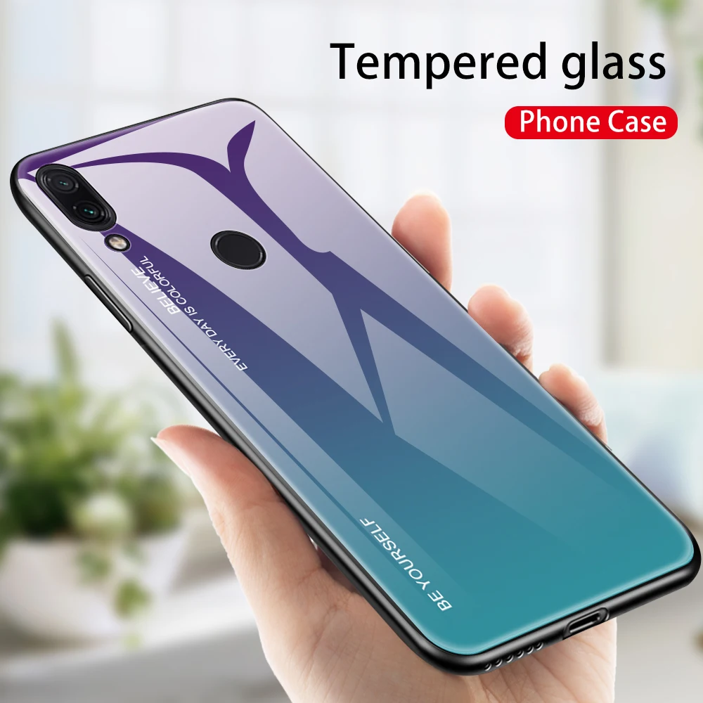 For Xiaomi Redmi Note 7 Case Gradient Aurora Colorful Tempered Glass Back Cover for Redmi Note 5 6 Pro 5 Plus 6 6A TPU Edge Capa 
For Xiaomi Redmi Note 7 Case Gradient Aurora Colorful Tempered Glass Back Cover for Redmi Note 5 6 Pro 5 Plus 6 6A TPU Edge Capa