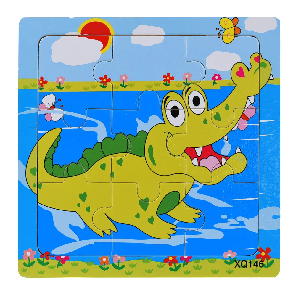 Puzzles For Children 3 Years Children's Hand Grasping 3D Puzzle Wood 9 Pieces Cartoon Puzzel Infant Crocodile Baby Toy A30a
Puzzles For Children 3 Years Children's Hand Grasping 3D Puzzle Wood 9 Pieces Cartoon Puzzel Infant Crocodile Baby Toy A30a