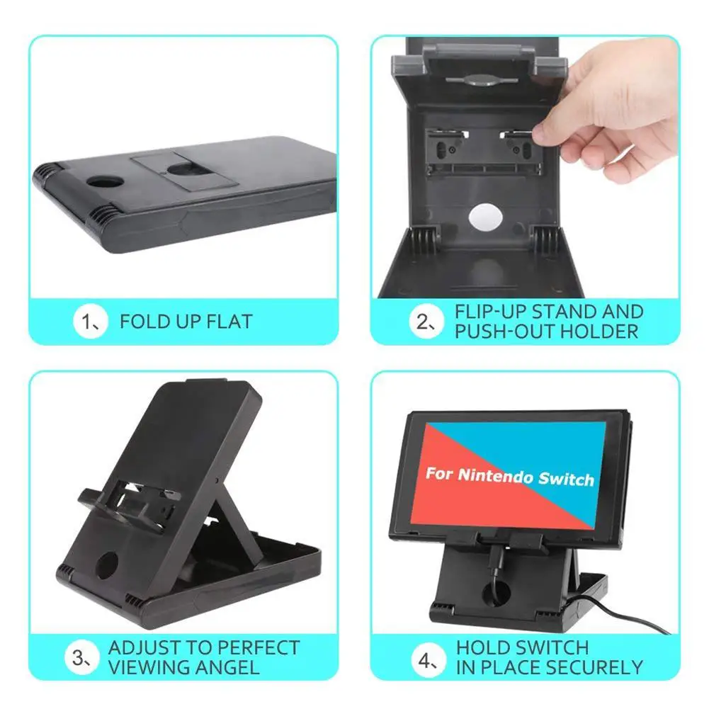 collapsible design Portable Foldable Multi-angle Adjustable for Nintend Switch Stand Holder with Air Vents Playstand r25
collapsible design Portable Foldable Multi-angle Adjustable for Nintend Switch Stand Holder with Air Vents Playstand r25
