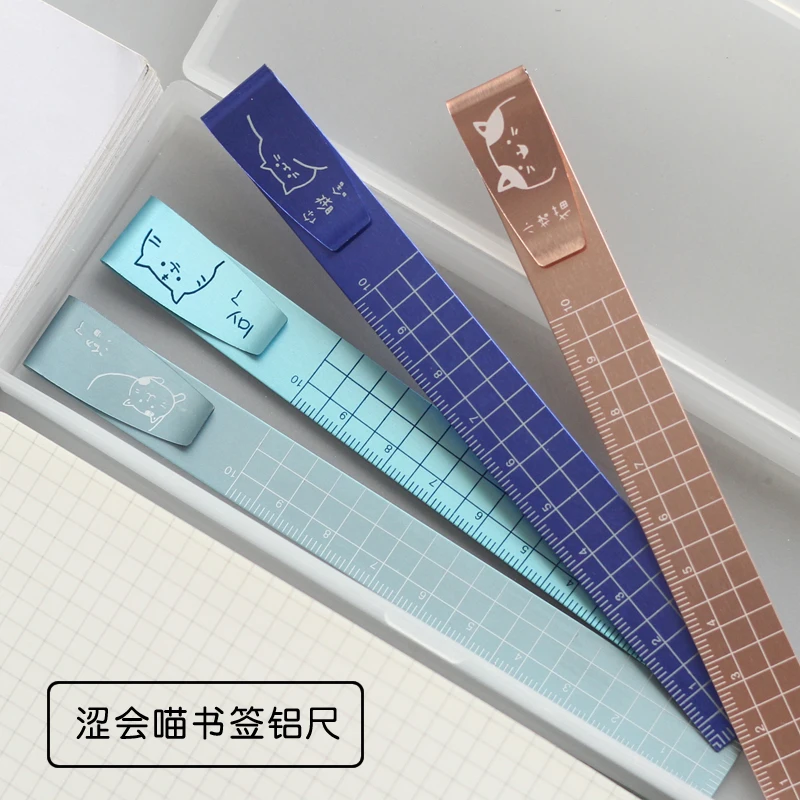 Cat styles Straight Ruler Metal material Aluminum ruler Scale 10cm Also can be used as bookmark students Drawing tool stationery
Cat styles Straight Ruler Metal material Aluminum ruler Scale 10cm Also can be used as bookmark students Drawing tool stationery