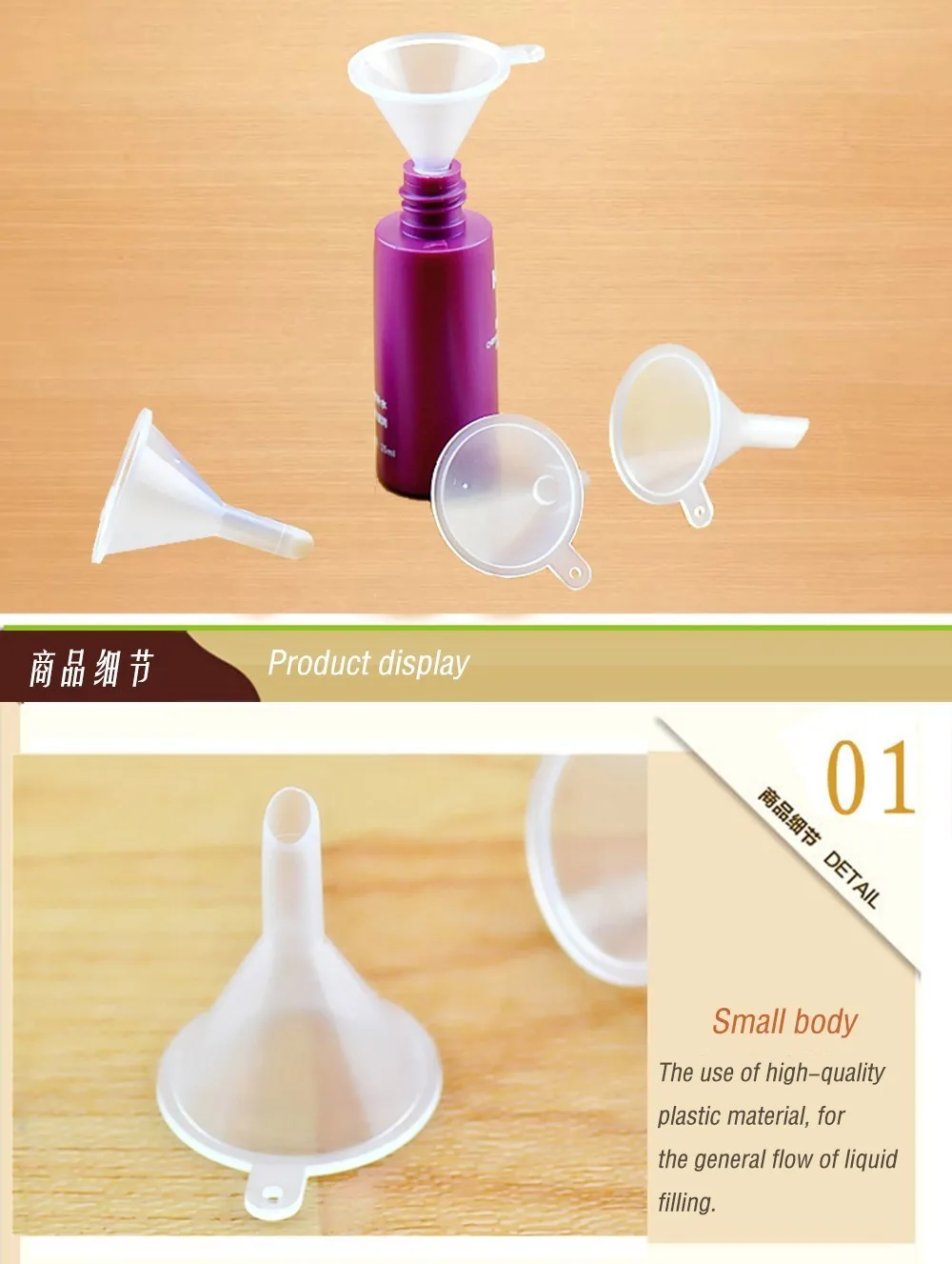 1/2/5/10 pcs Filling Empty Bottle Packing Tool For Travel Plastic Mini Small Funnels For Perfume Liquid Essential Oil Splitter
1/2/5/10 pcs Filling Empty Bottle Packing Tool For Travel Plastic Mini Small Funnels For Perfume Liquid Essential Oil Splitter