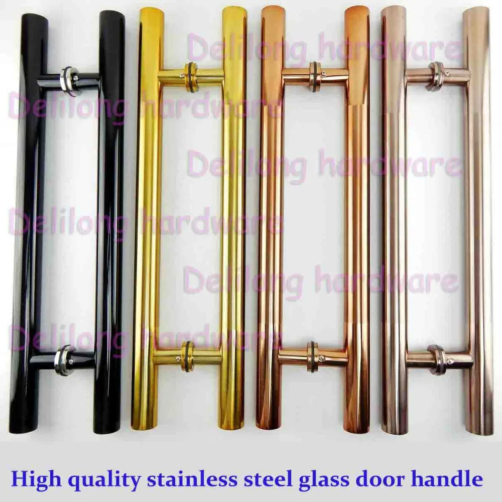 

High quality glass door long handles 1200mm, gold color, rose hold color, matt black color