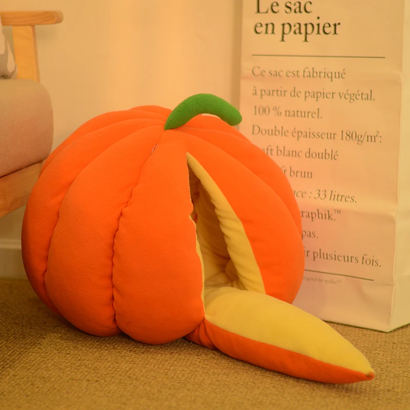 Funny Fruit Design Cat House Nest Winter Warm Pet Cat Mat Pumpkin Nest Cute Fruit Modeling Dog House For Small Dog Teddy Dog Bed
Funny Fruit Design Cat House Nest Winter Warm Pet Cat Mat Pumpkin Nest Cute Fruit Modeling Dog House For Small Dog Teddy Dog Bed