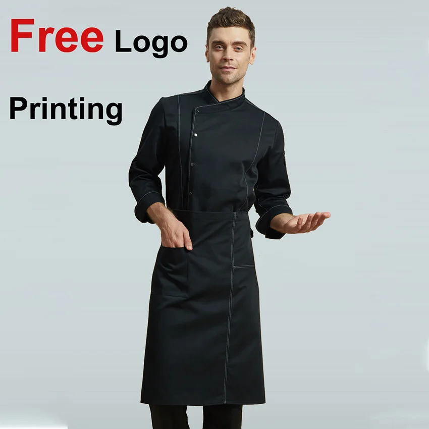 Chef Uniform Jacket Apron 2PCS Set High Quality Men Chinese Style Work Wear Costume Breathable Free Logo Short&full Restaurant
Chef Uniform Jacket Apron 2PCS Set High Quality Men Chinese Style Work Wear Costume Breathable Free Logo Short&full Restaurant