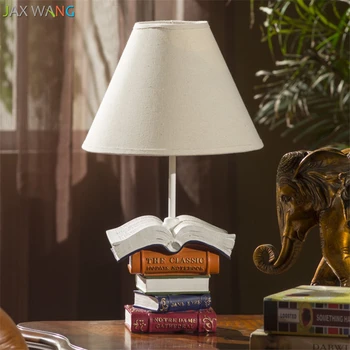 Modern Resin Book Table Lamp Fabric Lampshades Desk Lights for Living Room Bedroom Bedside Lamps Study Indoor Lighting Fixtures
Modern Resin Book Table Lamp Fabric Lampshades Desk Lights for Living Room Bedroom Bedside Lamps Study Indoor Lighting Fixtures