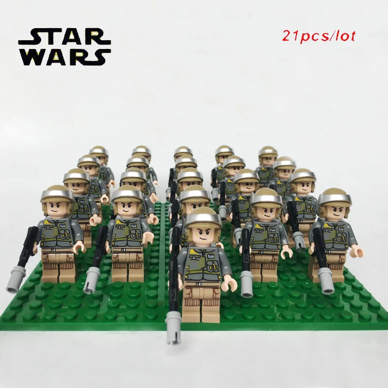 21pcs/lot NEW Star Wars Rebel Trooper Battle-Pack SW995 mini action fig doll 8083 building block kids toys for Christmas
21pcs/lot NEW Star Wars Rebel Trooper Battle-Pack SW995 mini action fig doll 8083 building block kids toys for Christmas