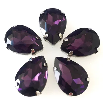 Free shipping!Deep purple Raindrop shaped Superior quality glass sew on rhinestones, Silver bottom loose rhinestones
Free shipping!Deep purple Raindrop shaped Superior quality glass sew on rhinestones, Silver bottom loose rhinestones