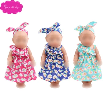 43 cm baby dolls dress newborn Summer print dress + headband Baby toys skirt fit American 18 inch Girls doll f515
43 cm baby dolls dress newborn Summer print dress + headband Baby toys skirt fit American 18 inch Girls doll f515