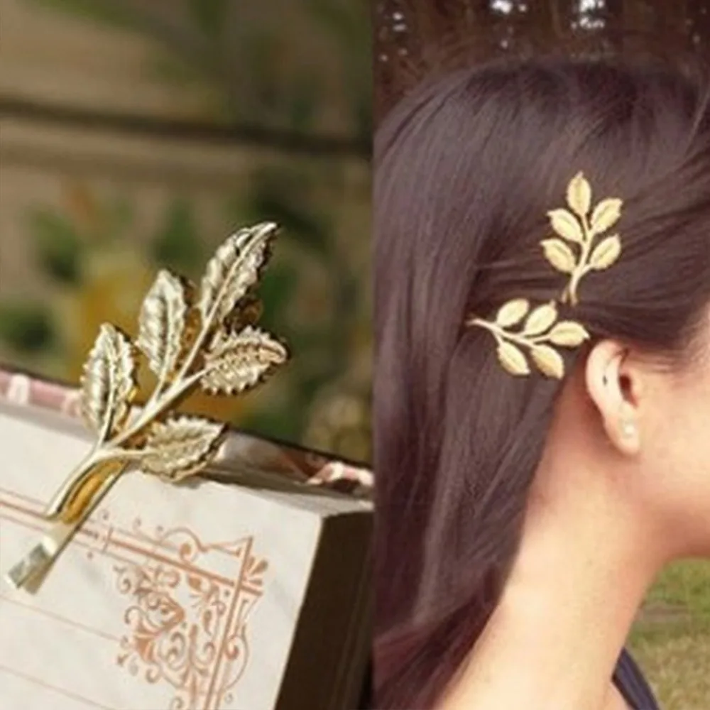 CN Hair Acessories Golden Leaf Hair Clips For Girls Elegant Metal Hairpins For Girls Hair Barrettes Hairgrip Headwear
CN Hair Acessories Golden Leaf Hair Clips For Girls Elegant Metal Hairpins For Girls Hair Barrettes Hairgrip Headwear
