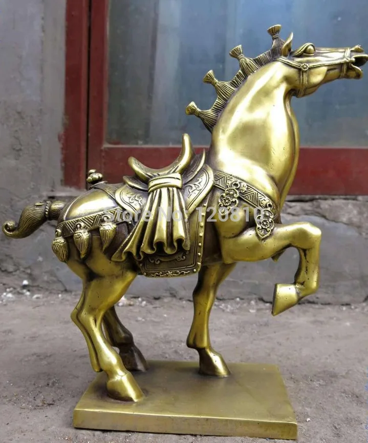 13 China brass fine workmanship beautiful strong horse Sculpture Statue
13 China brass fine workmanship beautiful strong horse Sculpture Statue