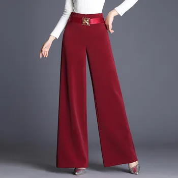 Women pants Slim spring Autumn pants Solid color Wide leg pants High waist casual pants Woman SEM801 thick
Women pants Slim spring Autumn pants Solid color Wide leg pants High waist casual pants Woman SEM801 thick