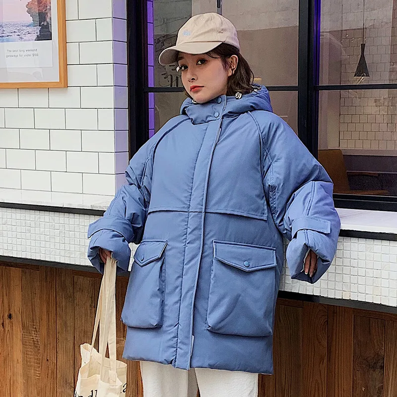 2019 New Fashion Warm Thicken Big Pocket Loose Parkas Winter Hooded Medium And Long Section Jacket Long Sleeve Coat Women
2019 New Fashion Warm Thicken Big Pocket Loose Parkas Winter Hooded Medium And Long Section Jacket Long Sleeve Coat Women