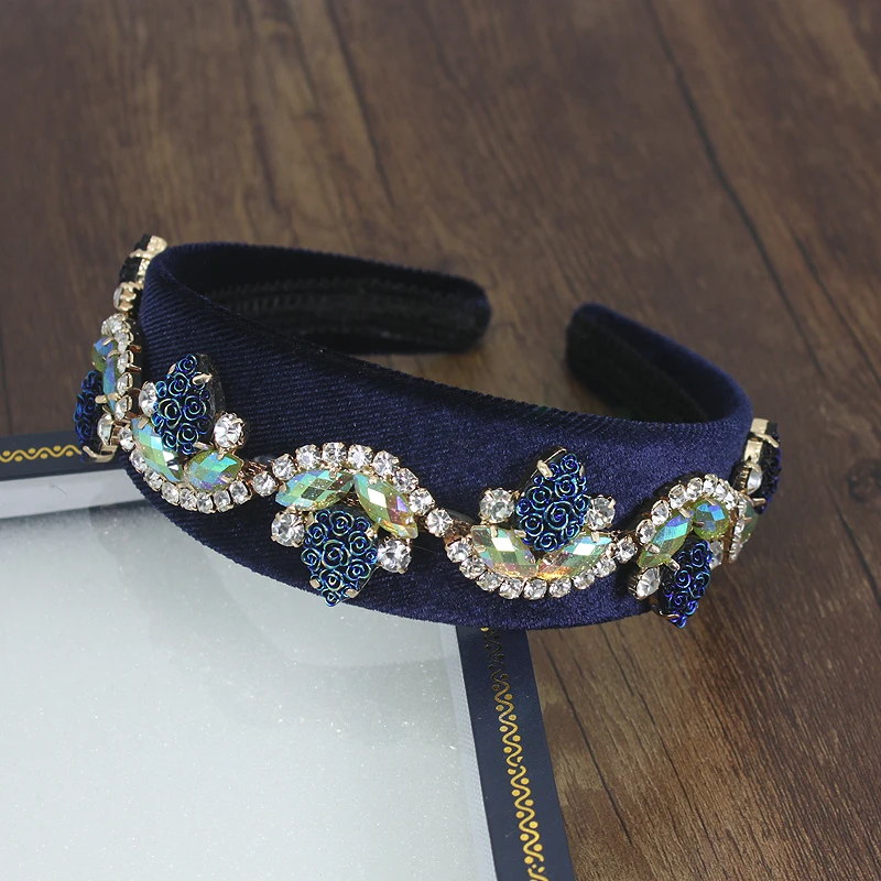 4cm Wide New Star Show Vintage Handmade Rhinestone Flower Crown Baroque Queen Prom Wide Hairband Diadem Crystal Hair Jewelry
4cm Wide New Star Show Vintage Handmade Rhinestone Flower Crown Baroque Queen Prom Wide Hairband Diadem Crystal Hair Jewelry