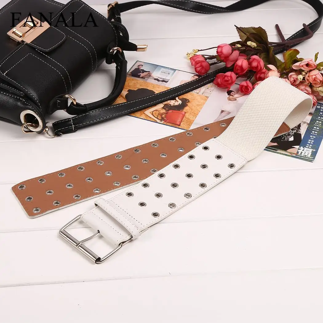Brown Women Casual Solid Light Fashion Multi Black Elastic Buckle Hollow White Waist Red Belt Grommet
Brown Women Casual Solid Light Fashion Multi Black Elastic Buckle Hollow White Waist Red Belt Grommet