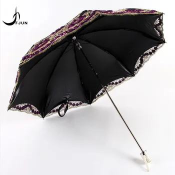 Dual-Folding sunscreen umbrellas rain women double layer UV protection umbrella ladies Fashion lace embroidered print paraguas
Dual-Folding sunscreen umbrellas rain women double layer UV protection umbrella ladies Fashion lace embroidered print paraguas