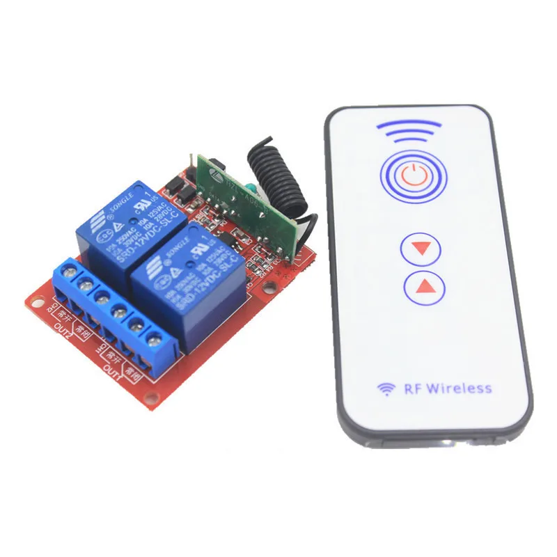 2CH 5V 12V 24V 433mhz RF Wireless Remote Control Switch Receiver 10A 1000W Self-latched Relay Module For Light Garage Door
2CH 5V 12V 24V 433mhz RF Wireless Remote Control Switch Receiver 10A 1000W Self-latched Relay Module For Light Garage Door