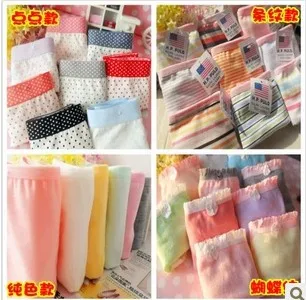 Plus size breathable cotton briefs women's solid color stripe cotton panties 5pcs/lot 
Plus size breathable cotton briefs women's solid color stripe cotton panties 5pcs/lot