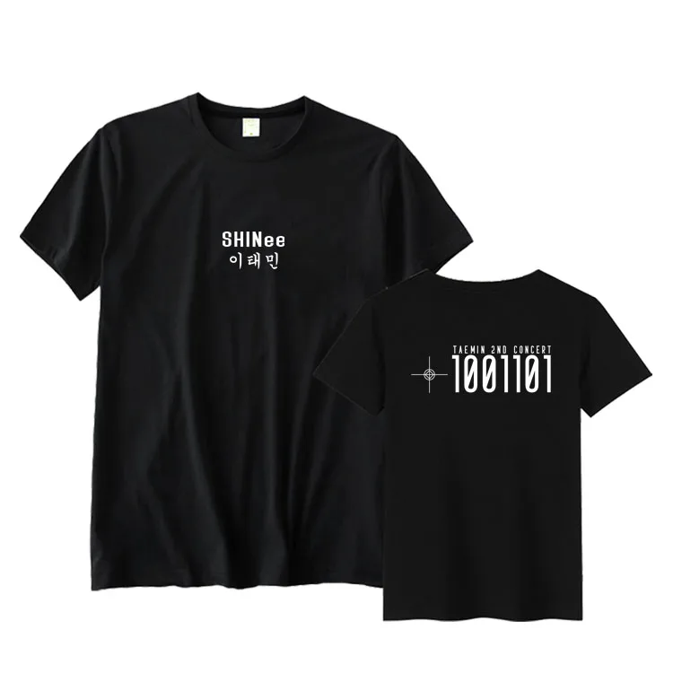 Shinee taemin 2nc concert 1001101 same printing o neck t shirt unisex kpop summer style loose t-shirt 3 colors k-pop tees
Shinee taemin 2nc concert 1001101 same printing o neck t shirt unisex kpop summer style loose t-shirt 3 colors k-pop tees