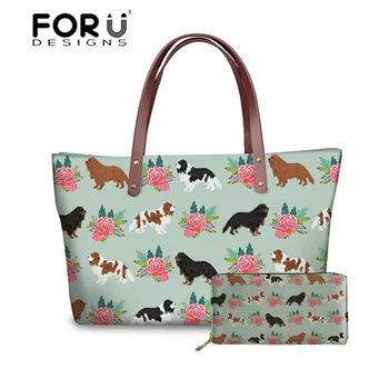 FORUDESIGNS 2pcs/set Women Bags Cavalier King Charles Spaniel Dog Printing Shoulder Tote Bag Ladies Fashion Handbags&Wallet Girl
FORUDESIGNS 2pcs/set Women Bags Cavalier King Charles Spaniel Dog Printing Shoulder Tote Bag Ladies Fashion Handbags&Wallet Girl