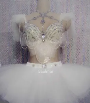 2 Piece Set Women Bright Bikini Sexy Sequin Rhinestone Outfit Bra Crystal Design Party Dress Female Singer Nightclub Costume DJ
2 Piece Set Women Bright Bikini Sexy Sequin Rhinestone Outfit Bra Crystal Design Party Dress Female Singer Nightclub Costume DJ