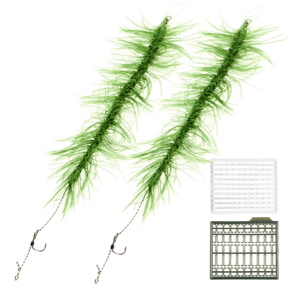 2 Pcs Carp Fishing Accessories Hair Rigs Terminal Tackle with Hook and Weed Carp Fishing Accessories Pesca
2 Pcs Carp Fishing Accessories Hair Rigs Terminal Tackle with Hook and Weed Carp Fishing Accessories Pesca