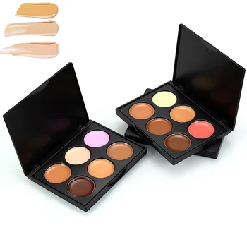 

New Concealer Palette Makeup 6 Colors Cream Base Palettes Matte Contouring Foundation Face Facial Cosmetic Set Contour Cosmetic