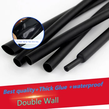 4:1 Heat Shrink Tube with Glue Tubing Adhesive Lined Dual Wall Heatshrink Shrinkable Shrink Wrap Wire Cable Sleeve kit 4mm-52mm
4:1 Heat Shrink Tube with Glue Tubing Adhesive Lined Dual Wall Heatshrink Shrinkable Shrink Wrap Wire Cable Sleeve kit 4mm-52mm