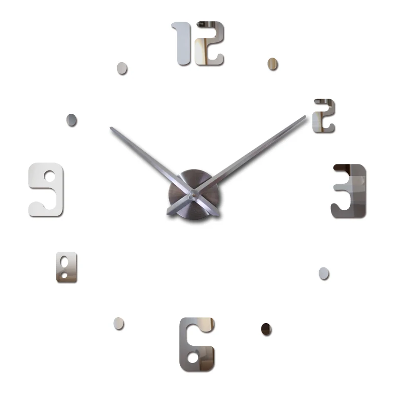 Fashion new 3d acrylic mirror wall clock quartz watch still life modern big diy clocks living room home decoration stickers
Fashion new 3d acrylic mirror wall clock quartz watch still life modern big diy clocks living room home decoration stickers