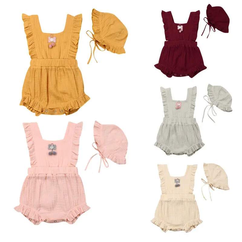 Pudcoco 2019 Summer Solid Toddler Baby Girls Cotton Bodysuit Jumpsuit Hat Outfits Casual Suit Clothes
Pudcoco 2019 Summer Solid Toddler Baby Girls Cotton Bodysuit Jumpsuit Hat Outfits Casual Suit Clothes