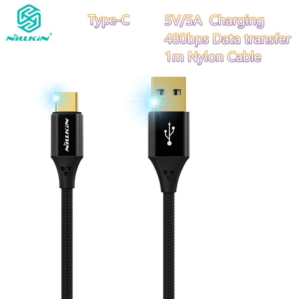 NILLKIN Type C Fast Charging USB Cable FCP 5A 40W for Huawei Mate 20 Pro RS 20X Galaxy S10 S10+ S10e Note 9 S9 for OPPO 1m Nylon
NILLKIN Type C Fast Charging USB Cable FCP 5A 40W for Huawei Mate 20 Pro RS 20X Galaxy S10 S10+ S10e Note 9 S9 for OPPO 1m Nylon