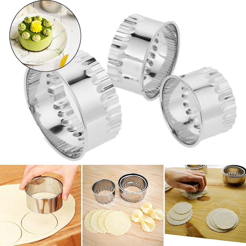 3pcs Press Dumplings Mould Kitchen Cooking Stainless Steel Flower/Round DIY Jiaozi Skin Cutter Maker Wrapper Cutting Molds New
3pcs Press Dumplings Mould Kitchen Cooking Stainless Steel Flower/Round DIY Jiaozi Skin Cutter Maker Wrapper Cutting Molds New