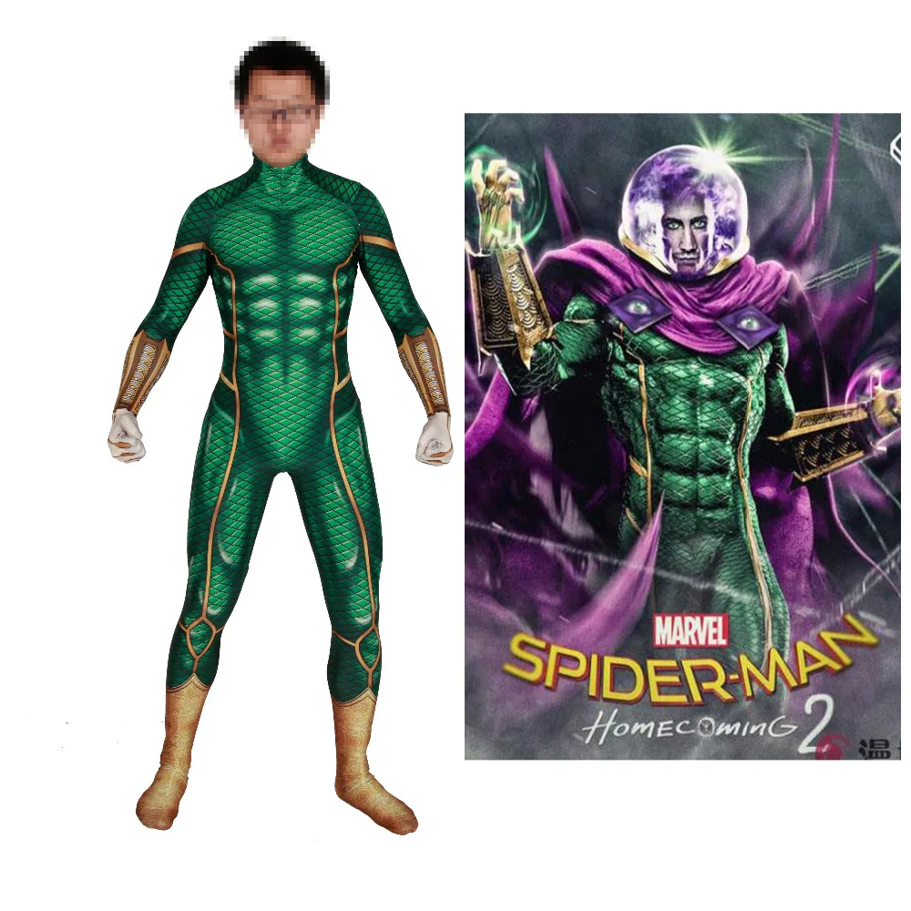 Костюм Человека паука вдали от дома Mysterio Zentai Comic Con для хеллоуина Saints костюм