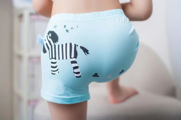 4 PCS Sets 100 Cotton Girls Boys Underwear Comfortable Children Boxer