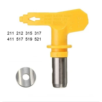 Varies type airless spray gun nozzle 211,315,317,411,517,519,521 airless paint spray tip sprayer nozzles 1026
Varies type airless spray gun nozzle 211,315,317,411,517,519,521 airless paint spray tip sprayer nozzles 1026