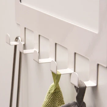 Kitchen Cabinet Rack Door Hook For Towel Holder Organizer Cupboard 5 Hooks Storage Hanger for Sundries Cloth Bag Holder Hot Sale
Kitchen Cabinet Rack Door Hook For Towel Holder Organizer Cupboard 5 Hooks Storage Hanger for Sundries Cloth Bag Holder Hot Sale