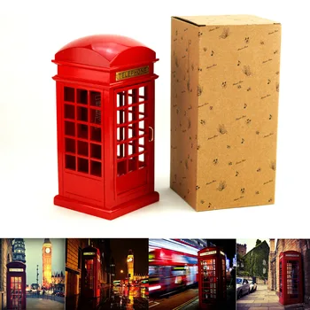 London Street Simulation Phone Booth Boxes Wooden Music Box Wood Crafts Retro Birthday Gift Vintage Home Decoration Accessories
London Street Simulation Phone Booth Boxes Wooden Music Box Wood Crafts Retro Birthday Gift Vintage Home Decoration Accessories